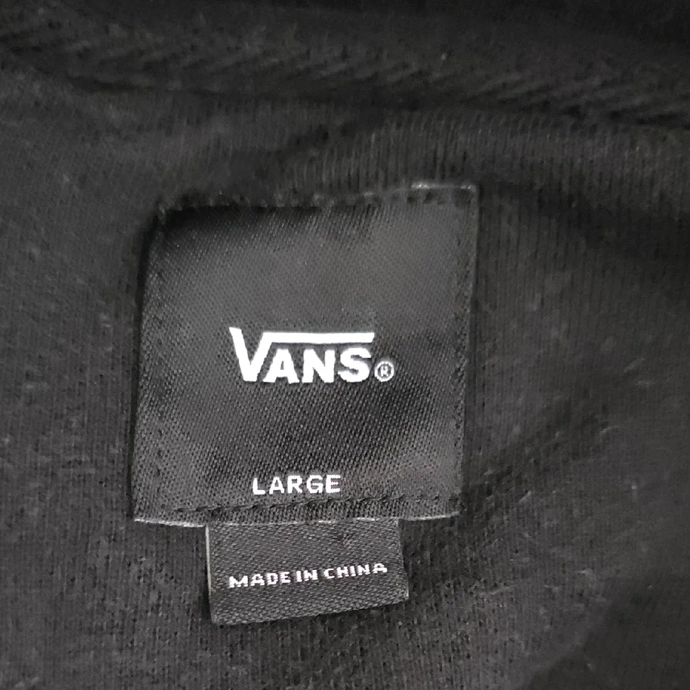 Vans Black Hoodie with Checkered Detail - Picture 2 of 4